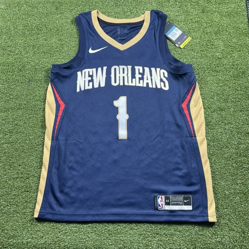 Men’s M Nike Dri Fit New Orleans Pelican Zion Williamson Swingman Jersey